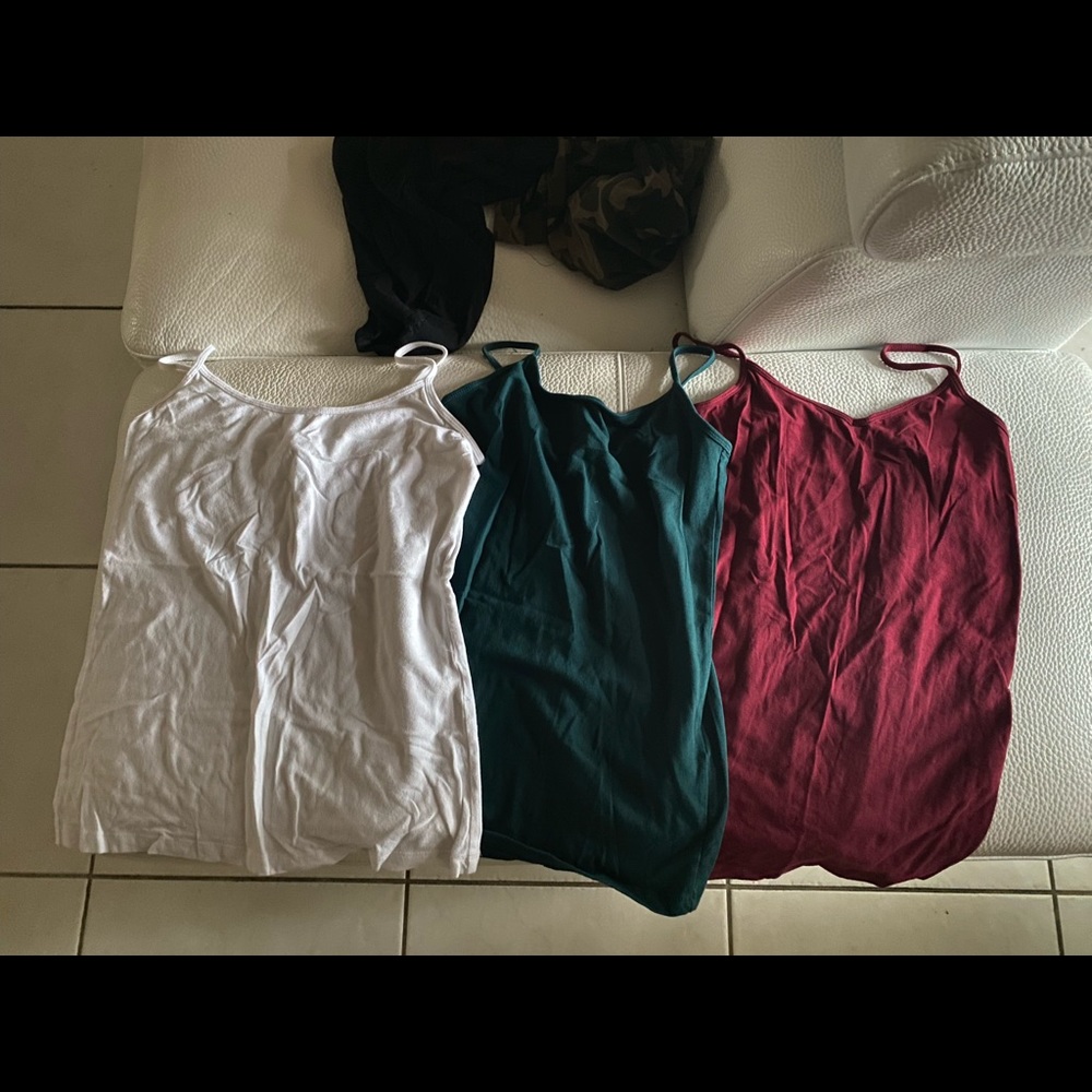 3 size Large tank tops